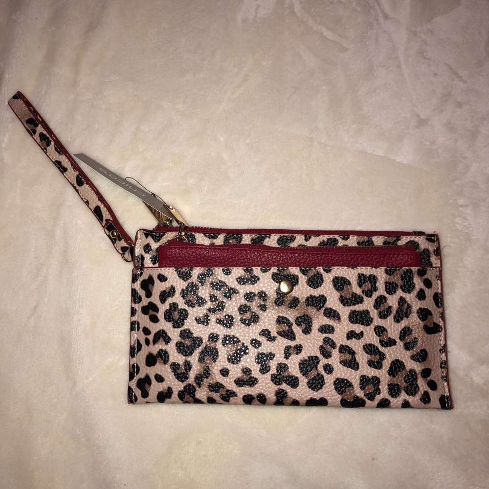 Chico's Royal Leopard Wristlet
